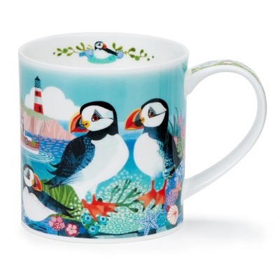 Dunoon Tasse Shorebirds Puffin Küstenvögel Orkney 0,35 L Fine Bone China
