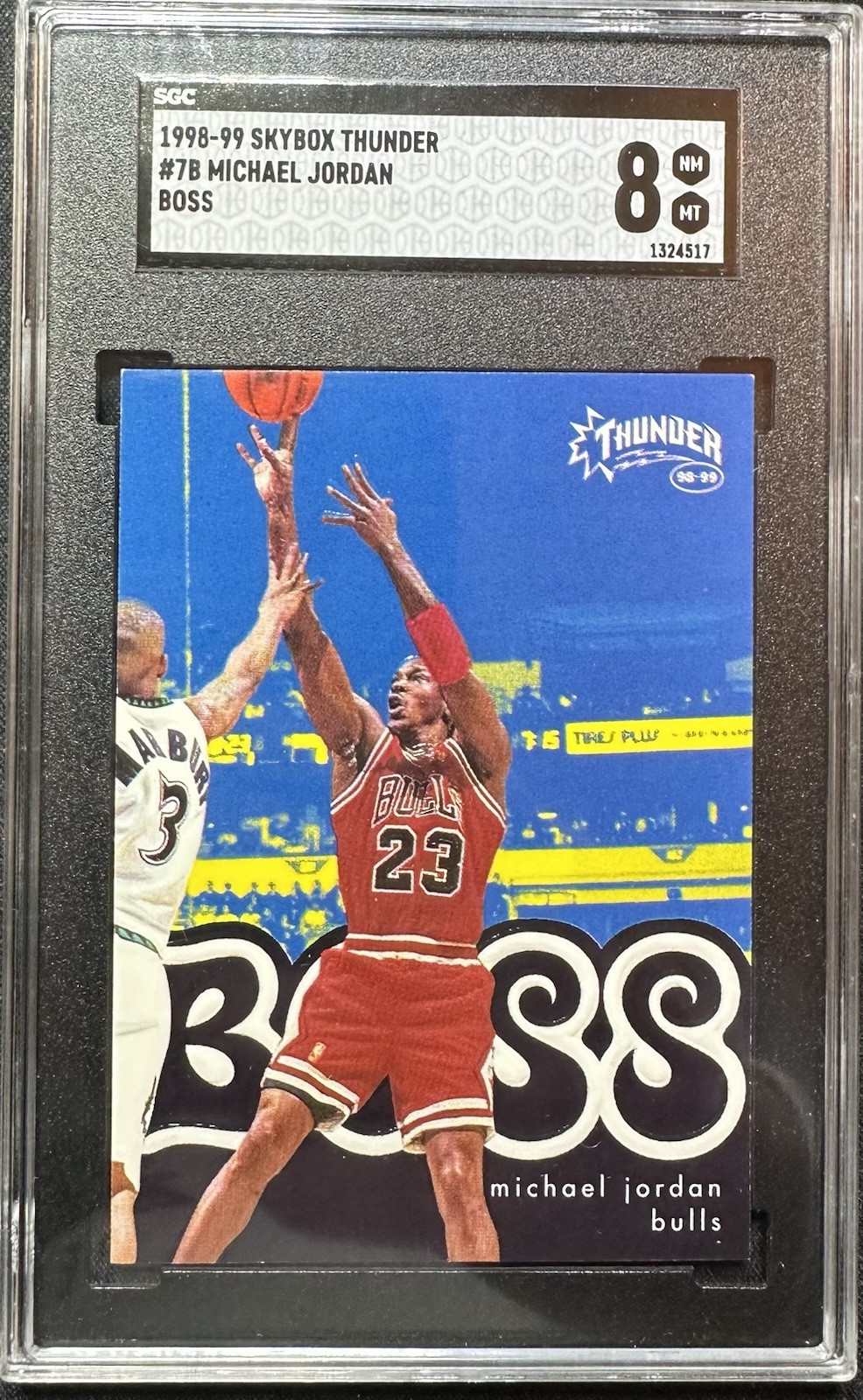 1998-99 Skybox Thunder Michael Jordan #7B BOSS Insert SGC 8 NMMT