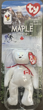 Sealed Ty Beanie Babies Maple the Bear McDonald's Beanie Plush Canada 1999
