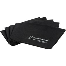 SunwayFoto Lens Cleaning Cloth, 5-Pack, Black
