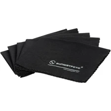 SunwayFoto Lens Cleaning Cloth, 5-Pack, Black