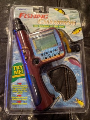 Fishing Champion Electronic Handheld LCD Game Tiger Electronics 1997 Sealed New
