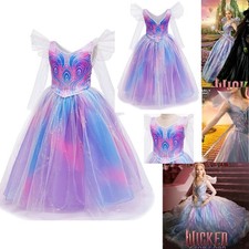 Wicked: For Good Glinda Cosplay Kids Girls Tutu Dress Witch Party Fancy Dress