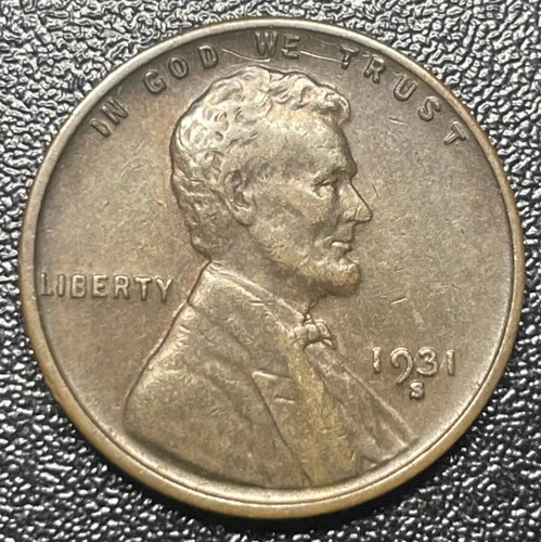 1931-S Lincoln Wheat Penny 1c Extra Fine Key Date