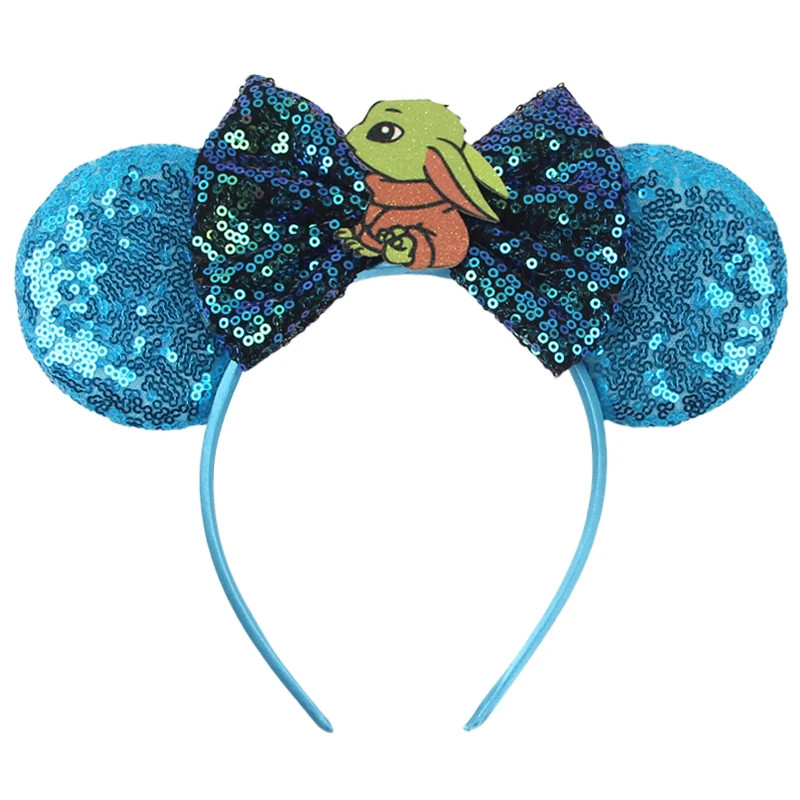 2026 Newest Mickey Mouse Ears Headband Kid Adult Festival Party Sequins Bow Hair — image 9