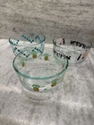 Pyrex Special Edition 7201 Glass Bowls Lot of 3: Grogu, Leftovers, Polka Dots