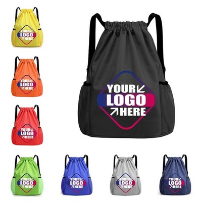 Custom Drawstring Bag PRINTED Personalized Backpack Waterproof String Large Bags