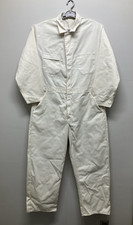 Vintage 70's Sears Perma-Prest White Painters Coveralls Carpenter Sz 44 Regular
