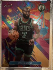 2025 TOPPS FINEST 22 JAYLEN BROWN OIL SPILL REFRACTOR BOSTON CELTICS