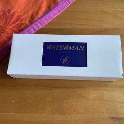 1990er WATERMAN Carene Deluxe Dreh Kugelschreiber in Blau und Silber