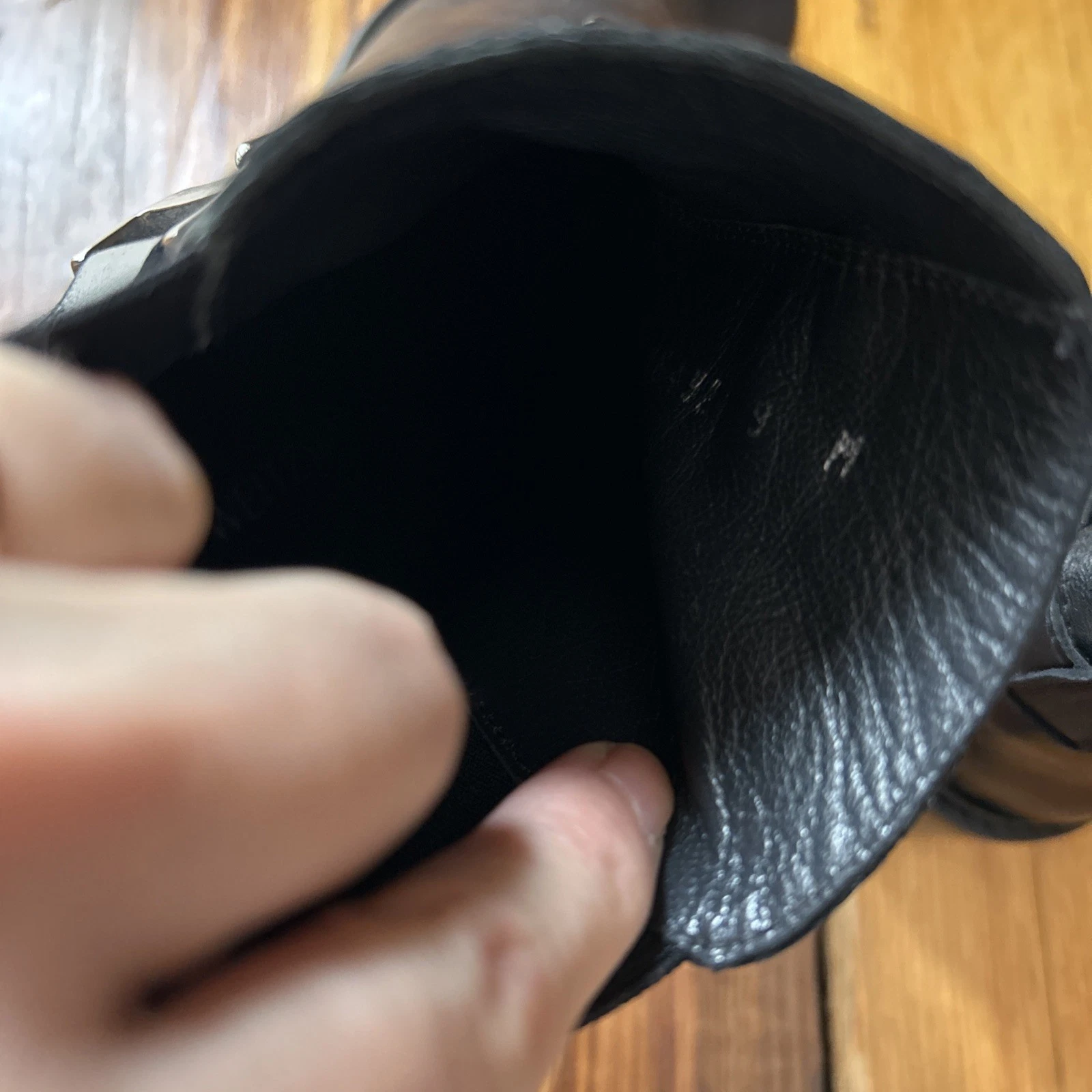 STUART WEITZMAN Onthestreet Leather Chainlink Ankle Boots Black 9M 9 EUC