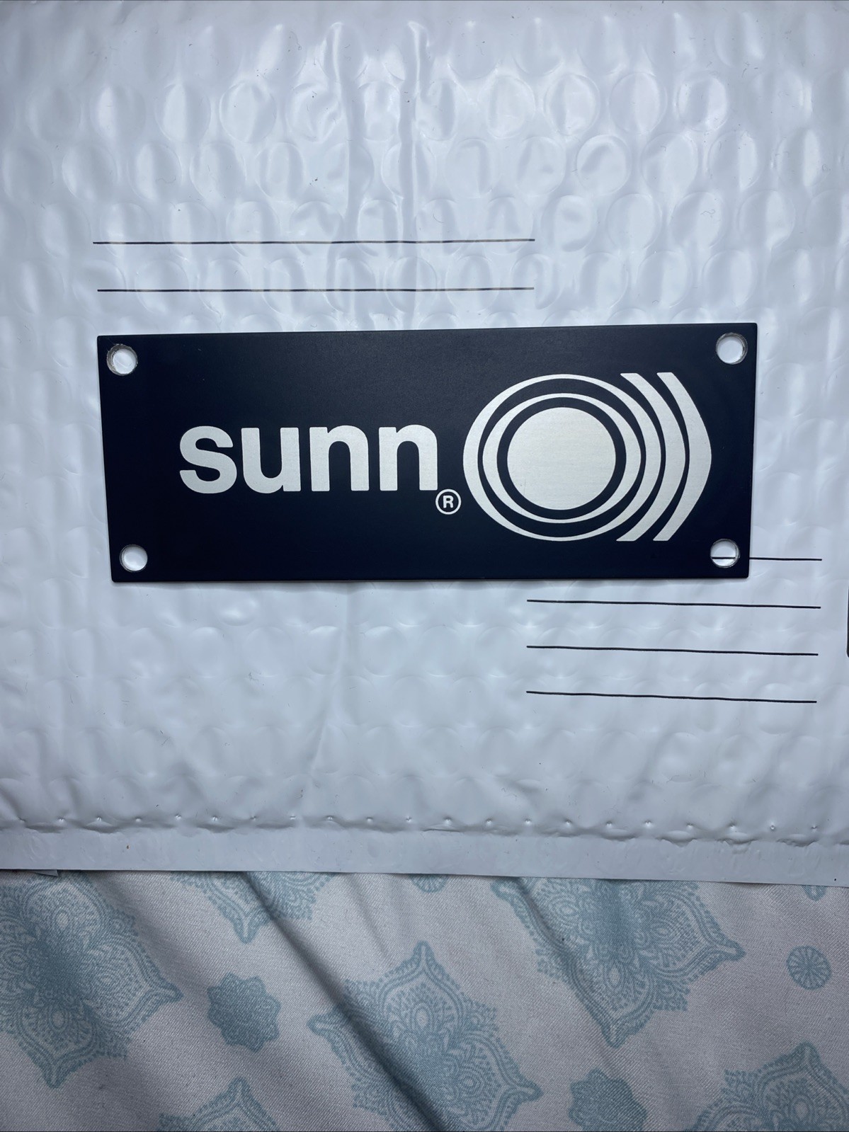 Vintage Sunn Amplifier Logo Badge EUC