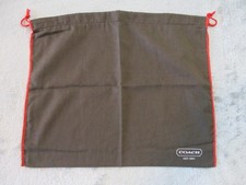 Coach Dust Cover Bag Large Brown Red White 16" Storage 16x13 Drawstring Canvas