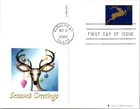 Dr Jim Stamps 20C Seasons Greetings Reindeer First Day Issue Fleetwood Card