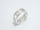 Tiffany & Co. Sterling Silver Open Atlas Wide Ring Size 6"