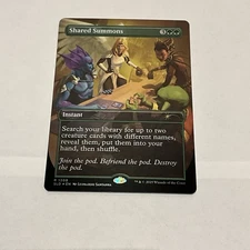 MTG Shared Summons (1308) *Rainbow Foil* MagicCon Atlanta FIAB MT/NM Free Ship