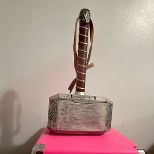Thor Style Movie Prop Hammer Replica with Brown Strap 
