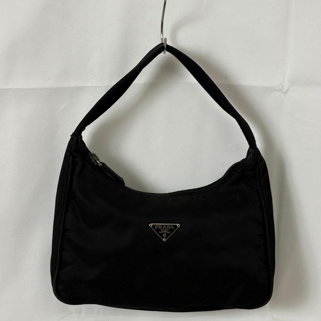 Prada Nylon Black Pouch Vintage Authentic