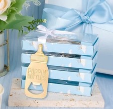 Baby Bottle Openers for Baby Shower Party Favors, Gifts keepsake, boys 24 piece