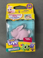 Little Live Pets Lil NeeDees Pinkee Bunny Interactive Animal Figure NRFB