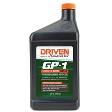 Driven Racing Oil 19406, GP-1 High Perf. Oil, Synthetic Blend 15W-40, 1 Quart