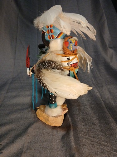Muñeca Kachina Buffalo Warrior Cantada Reparada - Imagen 6 de 14