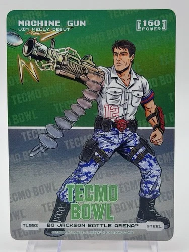 Bo Jackson Battle Arena Tecmo Bowl Logo Steel Machine Gun Jim Kelly Debut
