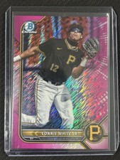 Topps 2022 Bowman Chrome Lonnie White Jr. #BCP-246 Fuchsia Shimmer /199 Pirates