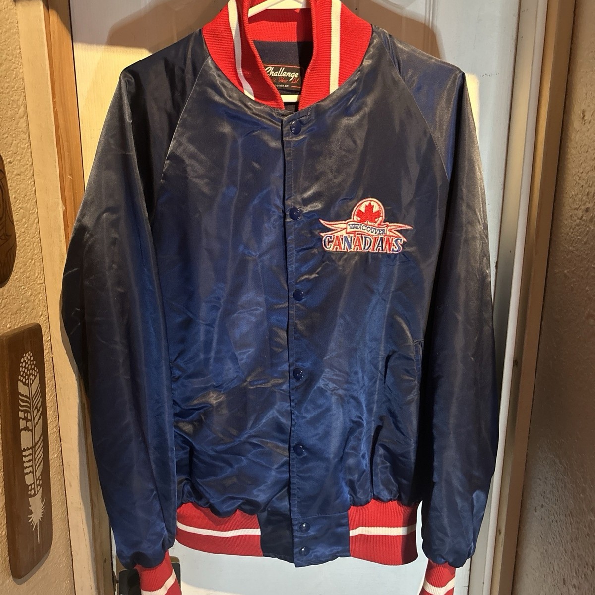 Vintage Vancouver Canadians Satin Jacket 80s 90s AAA Minor League
