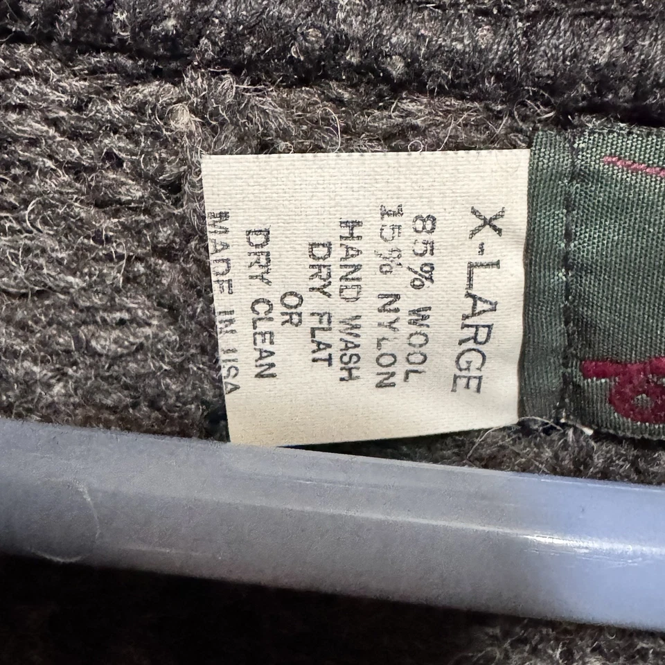 Suéter de Pesca Orvis Para Hombre Talla XL Gris Mezcla de Lana Hecho en EE. UU. Tejido Peso Pesado Foto 4 de 4