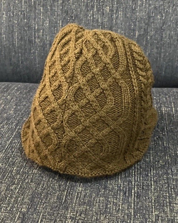 Gorro de ala reversible Nike para niños - tejido azul y marrón Y2k - talla 8-20 Foto 3 de 4