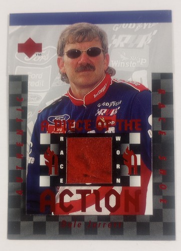 1997 Upper Deck Dale Jarrett RTTC Piece of the Action Race-Used Shoe Card