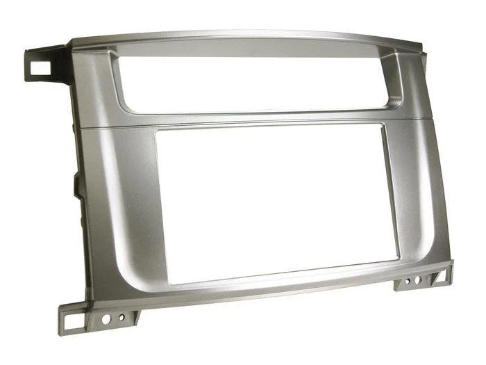 Facade autoradio compatible avec Toyota Land Cruiser 100 Lexus Sans nav. Argent - Photo 1/1