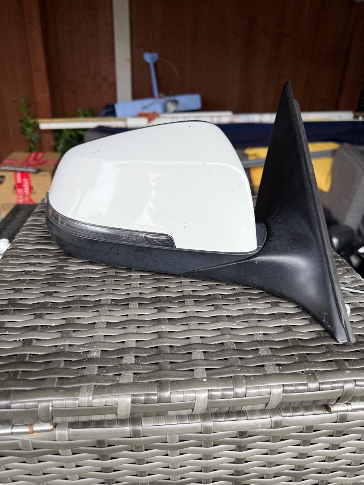 BMW 5 SERIES F10 2013 LCI Driver Side Right wing mirror white #755