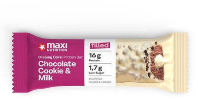 MaxiNutrition Creamy Core Protein Bar, 1 x 45 g Riegel, Chocolate Cookie & Milk