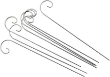 20 Pcs Silver 20Cm Plant Label Hooks - Garden Markers Hanger Sign Stake - Rustpr
