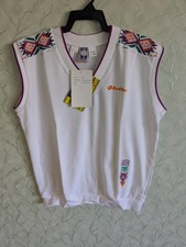 Maglione pullover tennis Boris Becker Lotto vintage anni 90 gilet maglione senza maniche