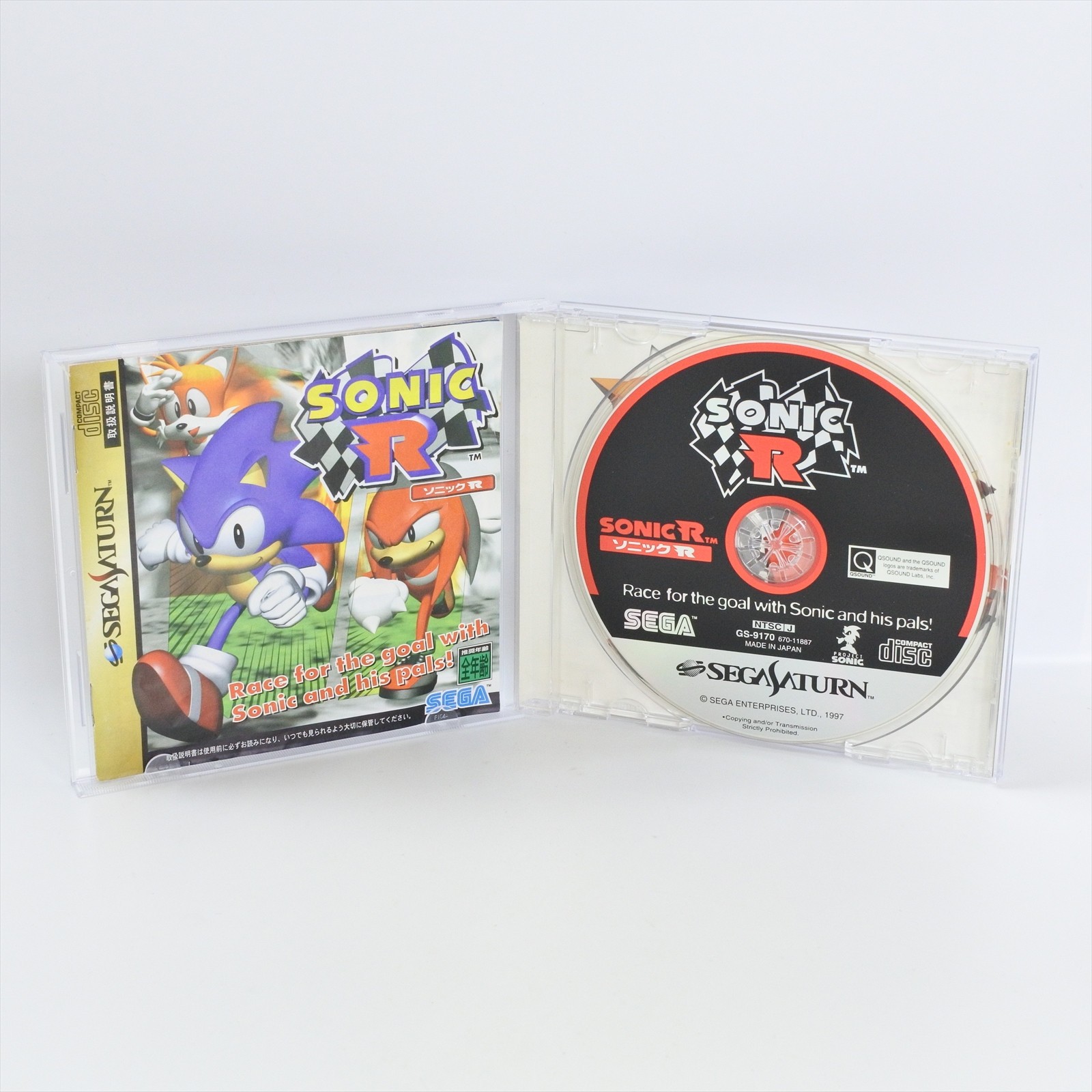 SONIC R Sega Saturn Working Tested 1446 ss