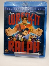 Wreck-It Ralph Blu-ray  DVD 2 Disc Combo Disney Tested Complete