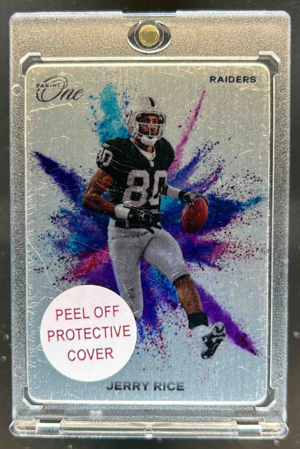 2023 Panini One Jerry Rice Color Blast #15 Raiders