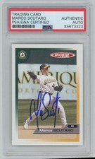 2005 Topps Total Trading Card Marco Scutaro Auto Oakland Athletics #308