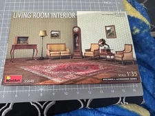 MiniArt Living Room Interior - Plastic Model Diorama Kit - 1/35 Scale - #35646