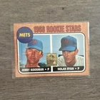 Topps 1968 Rookie Stars Mets #177 Jerry Koosman Nolan Ryan Rookie Card