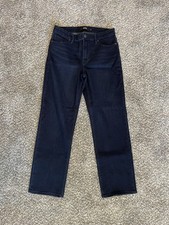 Hudson Jeans Straight Leg Mid Rise Denim Dark Wash Stretch Womens Size 830x28