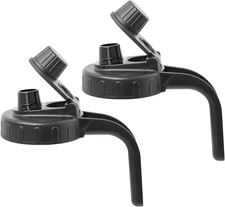 Mason Jar Pour Spout Lid with Handle, Wide Mouth Pour Spout Flip Cap Lids with a