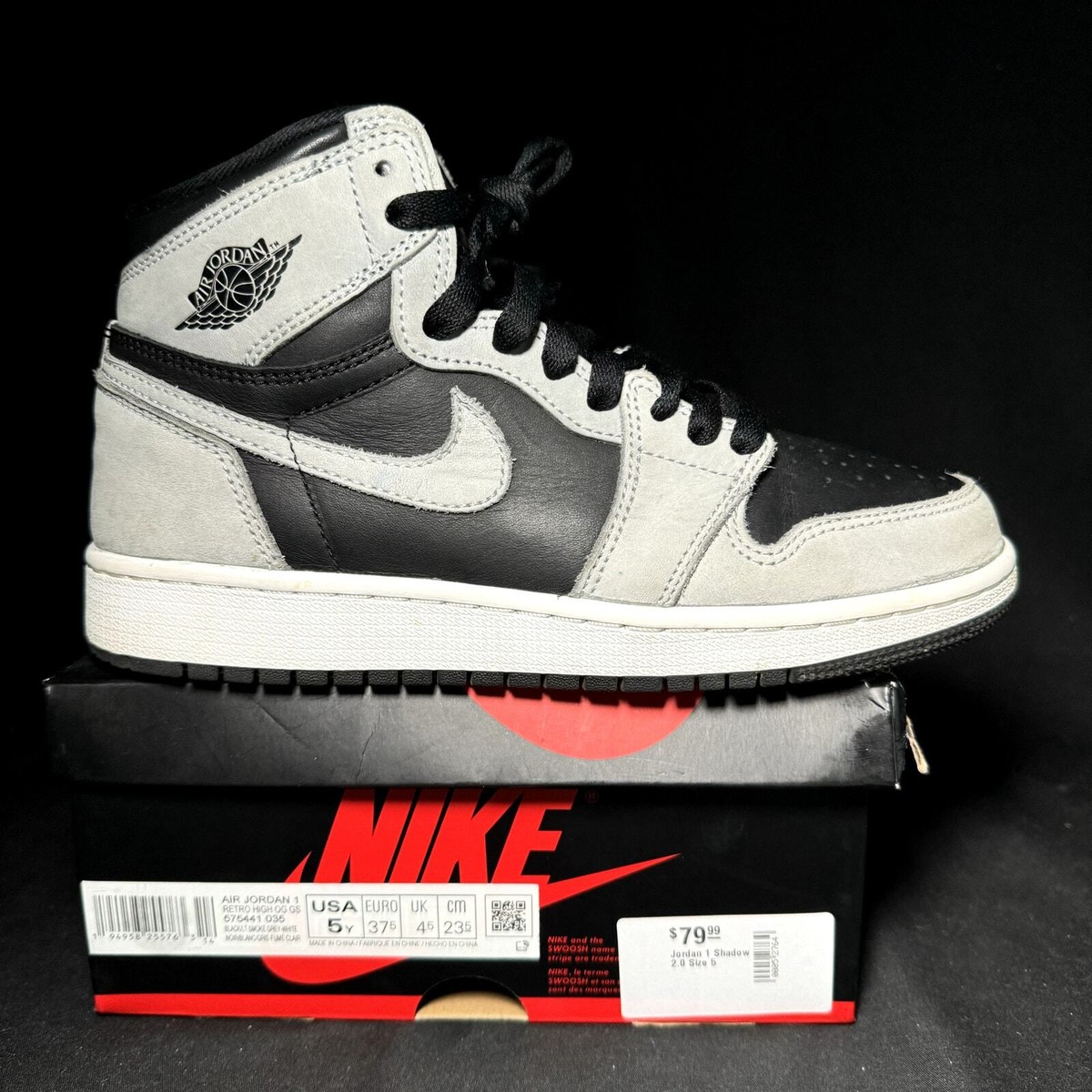 Nike Air Jordan 1 Retro High OG GS Shadow 2.0 Men