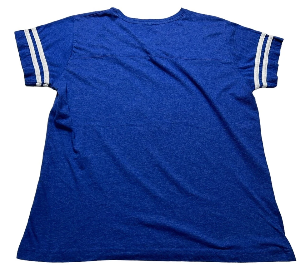 Camiseta para mujer Disney Parks Pixar Cars Dinoco cuello en V talla X-grande XL azul Foto 4 de 4