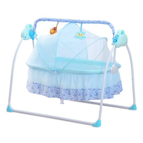 Sdraietta elettrica Bluetooth 25 kg culla culla culla passeggino altalena bambino - Foto 30 di 41