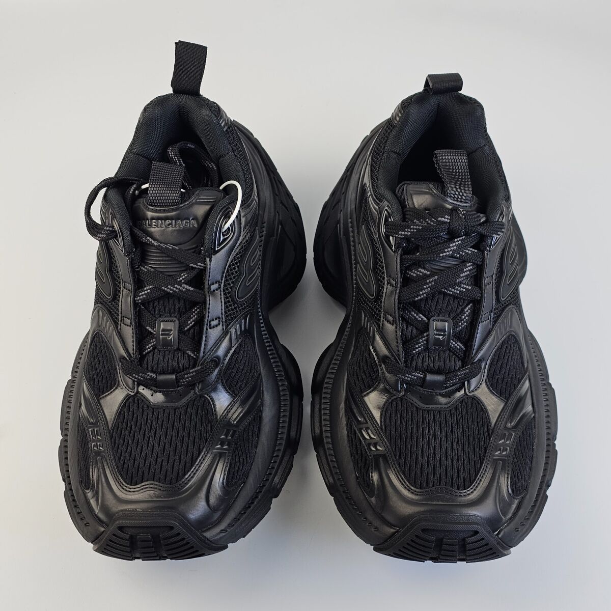 BALENCIAGA 10XL $1300 Men's Black Mesh Sneakers New And BALENCIAGA 10XL $1300 Men's Black Mesh Sneakers New And