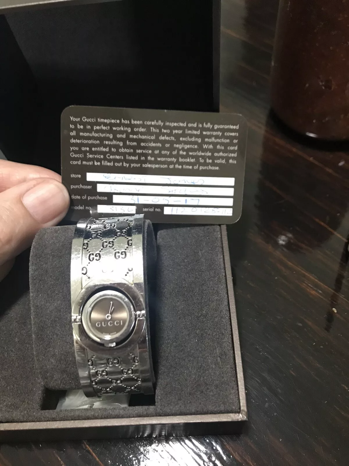 Authentic Gucci Twirl Watch With Papers
